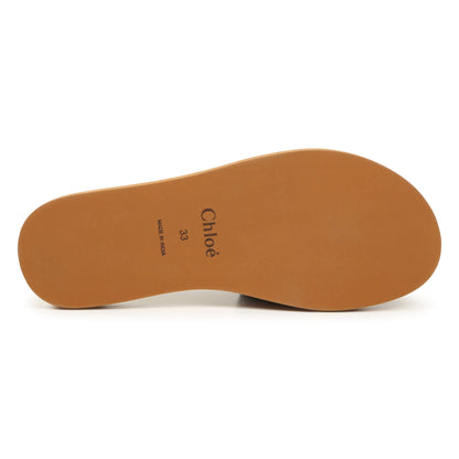 Denim Blue Aqua Slides Chloe