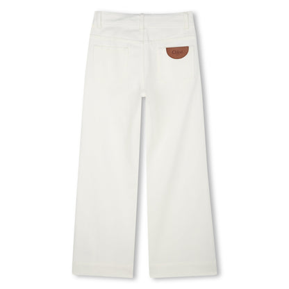 Wide-Leg Denim Trousers Chloe