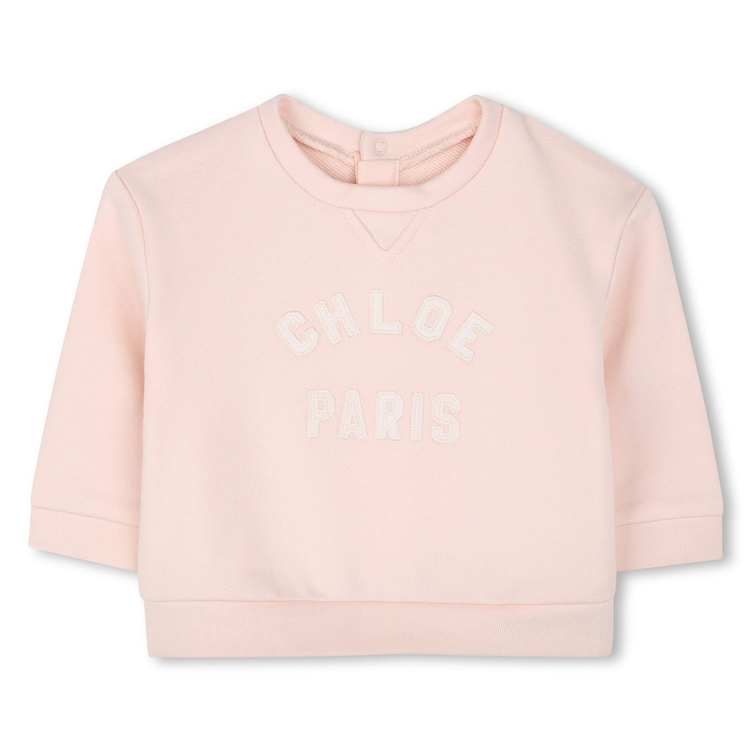 Toddler Organic Cotton Fleece Sweatshirt with Embroidered Branding Chloe