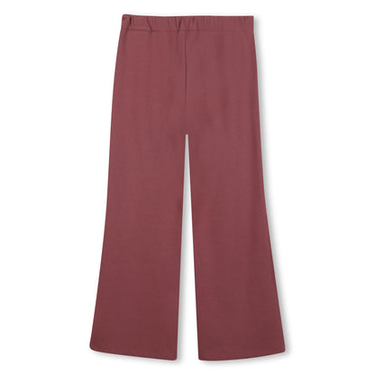 Milano Trousers with Elasticated Waist and Gold Chain Logo Detail Chloe