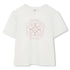 Organic Cotton Short Sleeve T-Shirt with Interwoven Logo Print Chloe