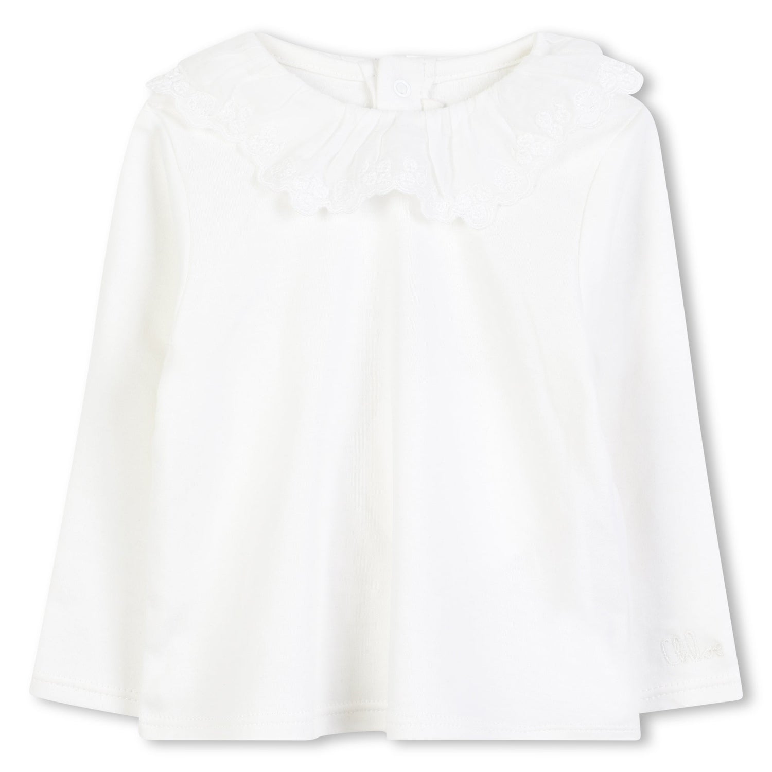 Black Velvet Pinafore Dress with White Top Two Piece Set Chloé