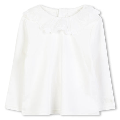 Black Velvet Pinafore Dress with White Top Two Piece Set Chloé