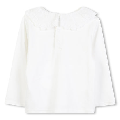 Black Velvet Pinafore Dress with White Top Two Piece Set Chloé