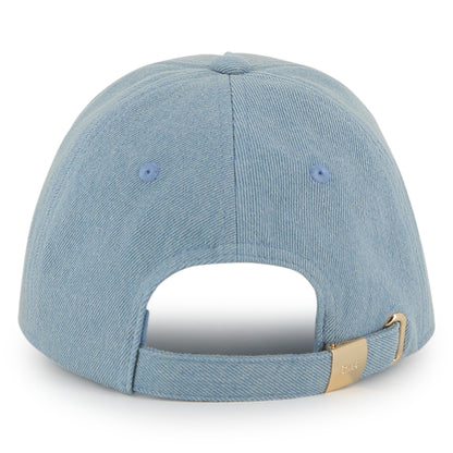 Organic Cotton Denim Cap with Front Embroidered Branding and Adjustable Strap Chloe