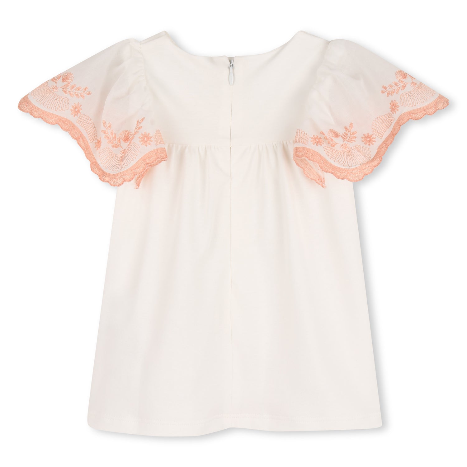 Organic Cotton Embroidered Puff Sleeve Dress Chloe