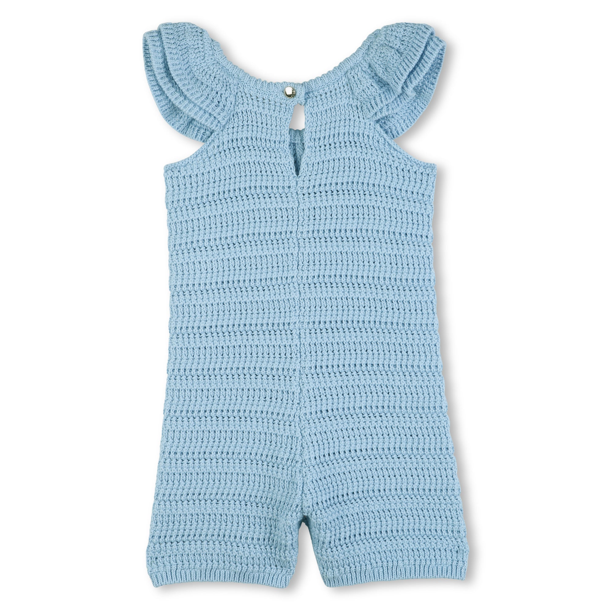 Organic Cotton Crochet Knit Jumpsuit Chloe