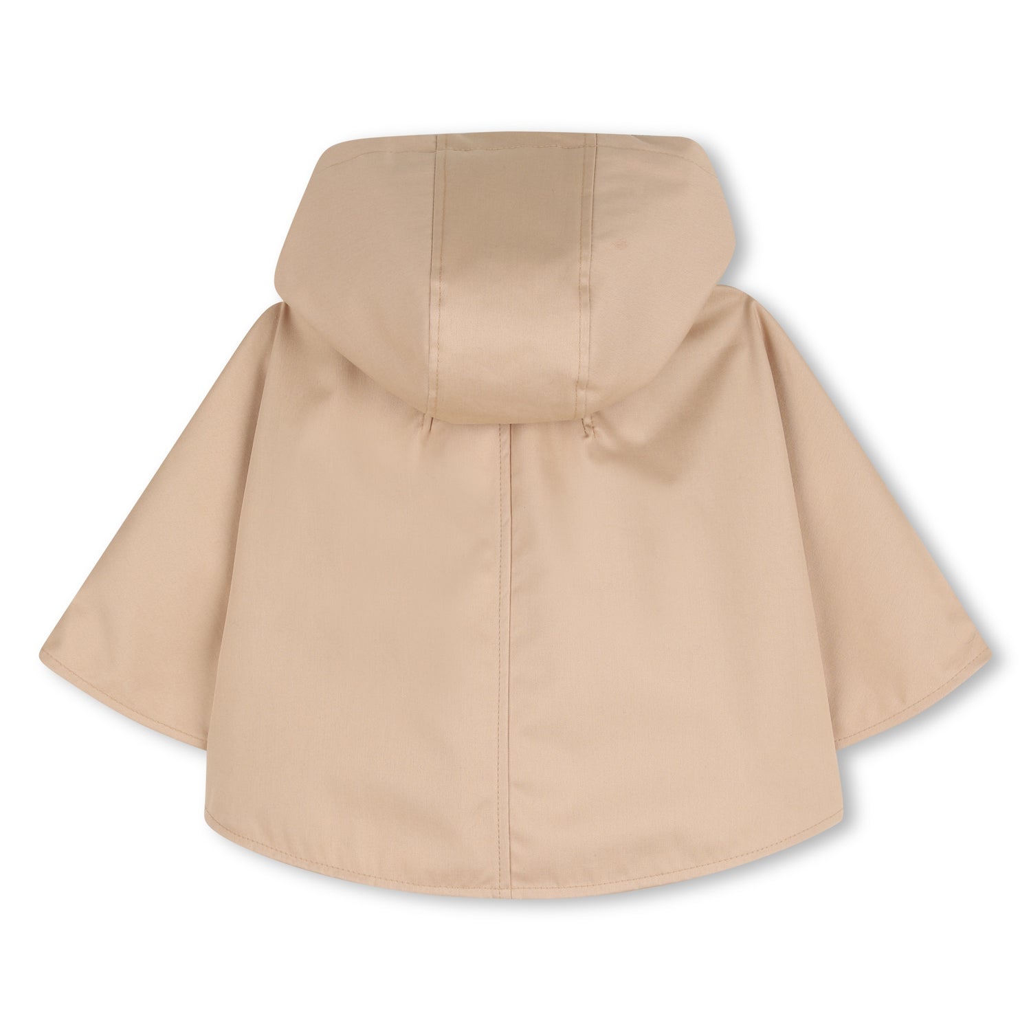 Laminated Cotton Canvas Cape with Hood Chloe