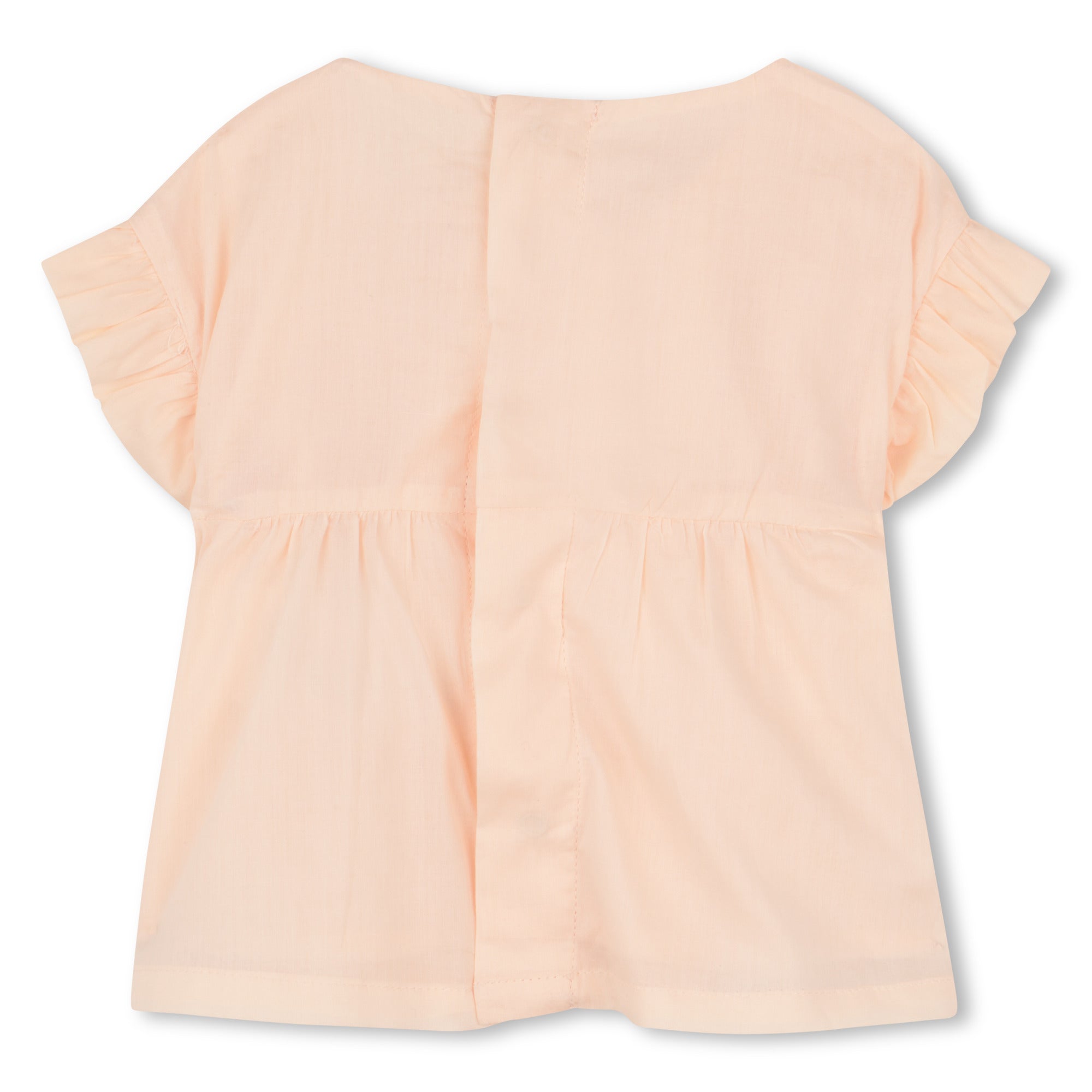 Organic Percale Top and Bloomers Set with Floral Embroidery Chloe