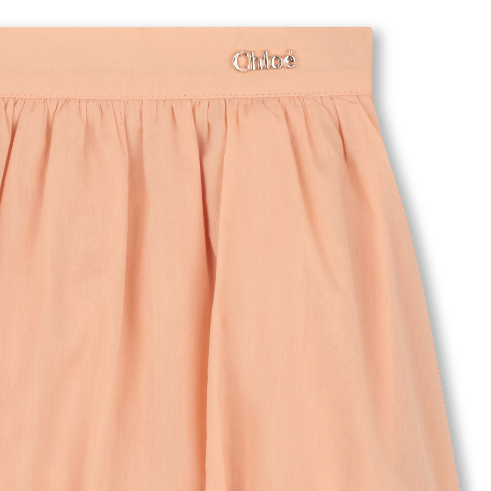Organic Percale Top and Bloomers Set with Floral Embroidery Chloe