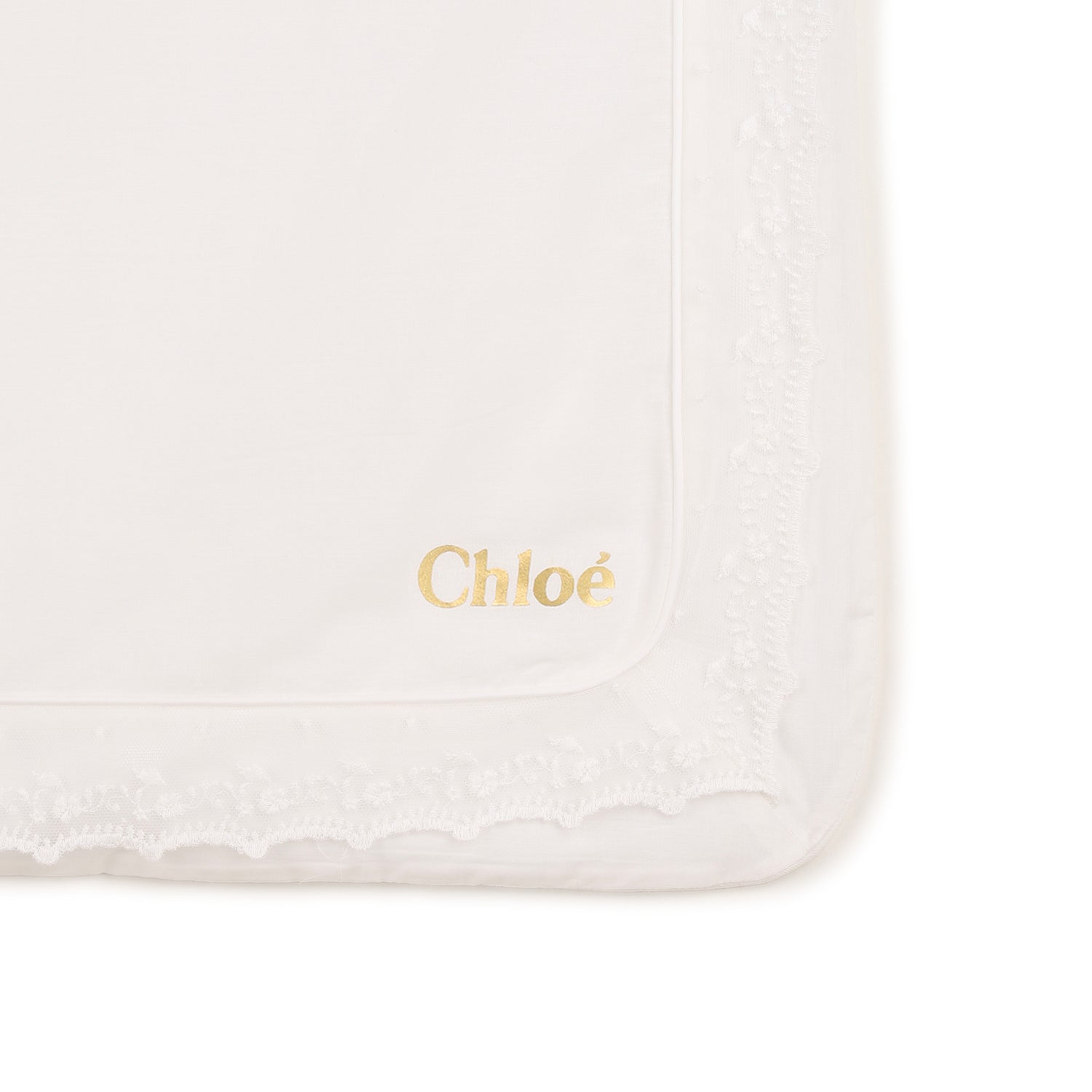 Baby Footed Pyjamas And Blanket Gift Set, Organic Cotton, Embroidered Trim, Branded Gift Box Chloe