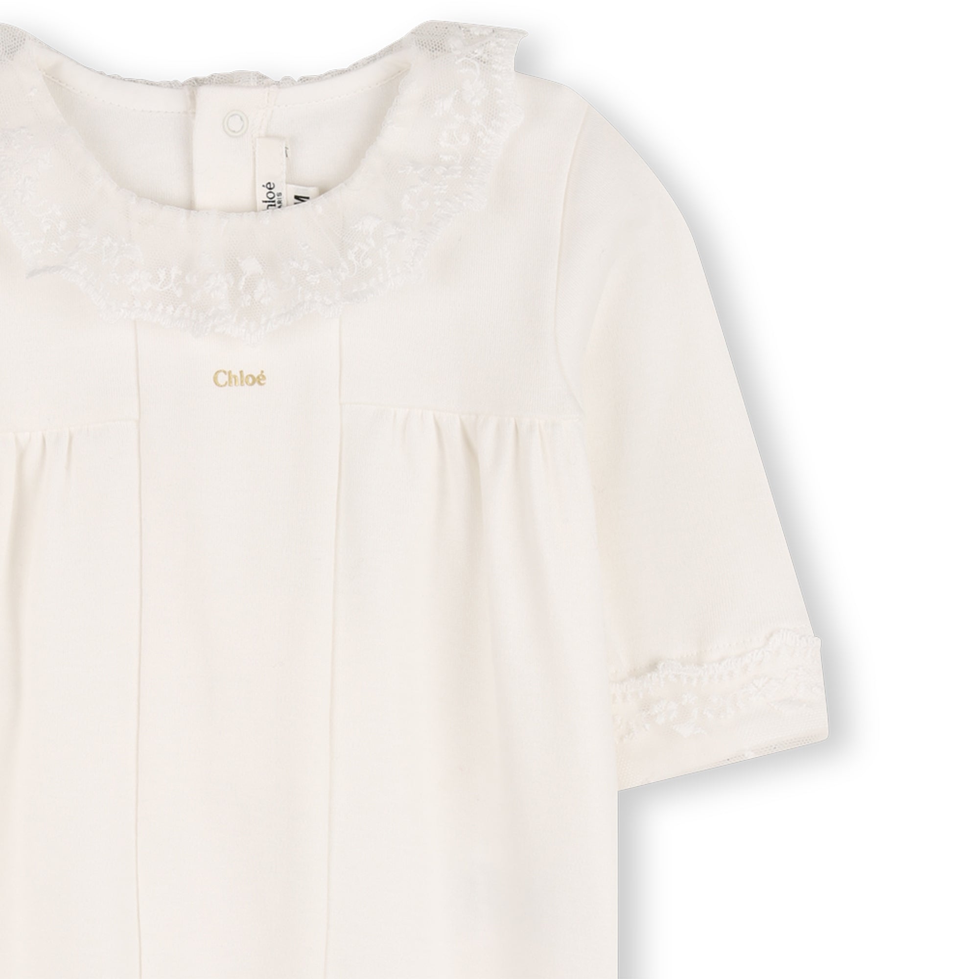 Baby Footed Pyjamas And Blanket Gift Set, Organic Cotton, Embroidered Trim, Branded Gift Box Chloe