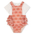 Baby Jumpsuit And T Shirt Set, Organic Cotton, Jacquard Dots, Heritage Scallops Print Chloe