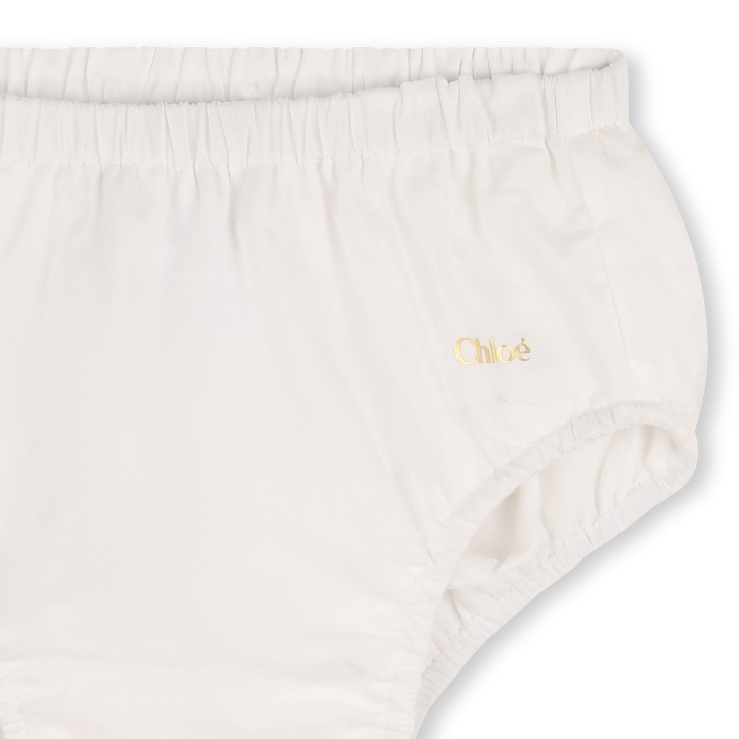Baby Ceremony Dress Set With Bonnet And Bloomers, Cotton Percale, Floral Embroidered Trim Chloe