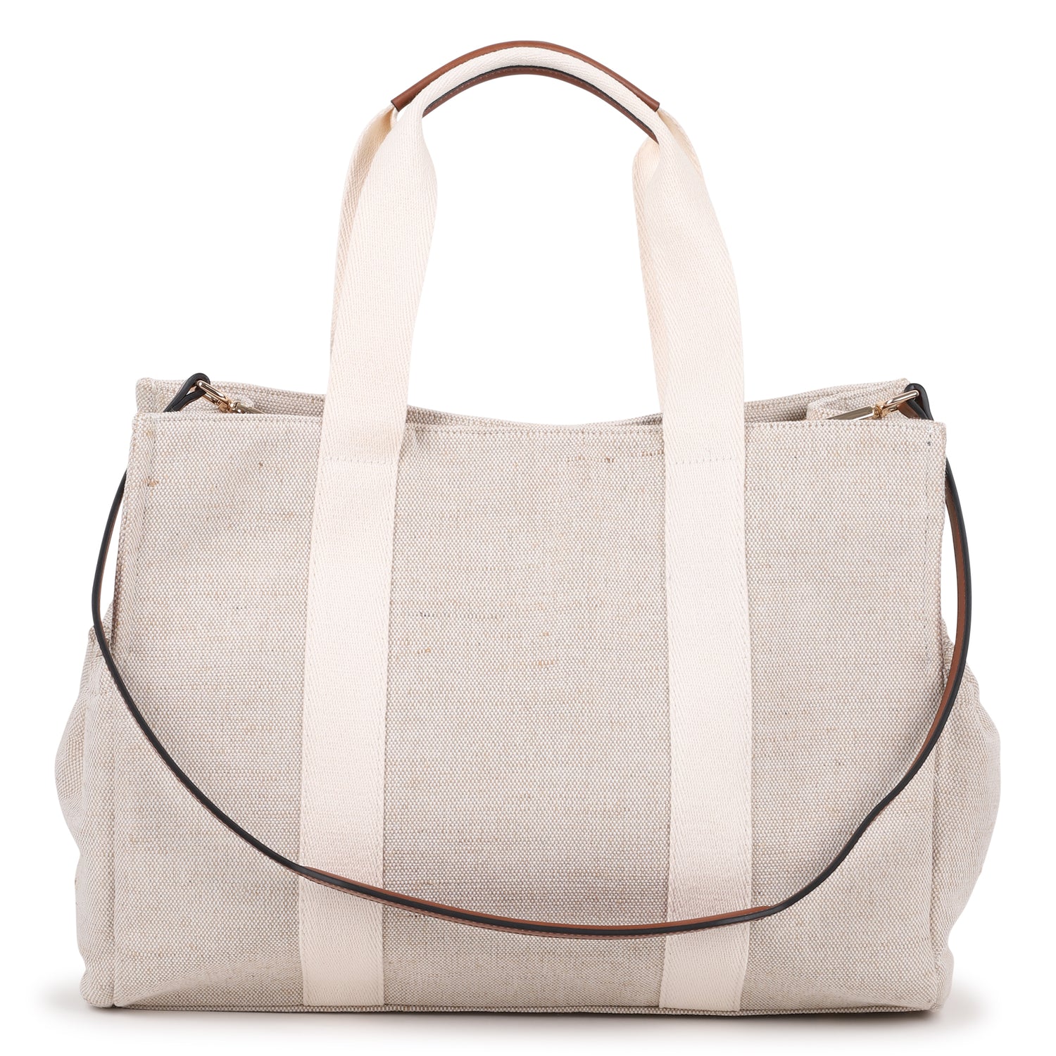 Canvas and Jute Changing Bag with Multi Pocket Design Chloe