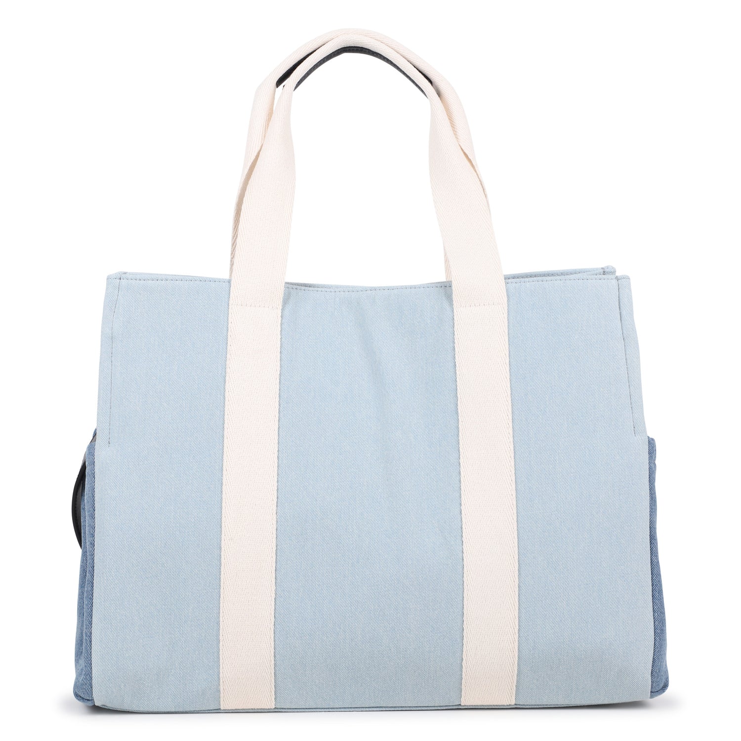 Organic Cotton Denim Changing Bag with Two-Tone Design Chloe