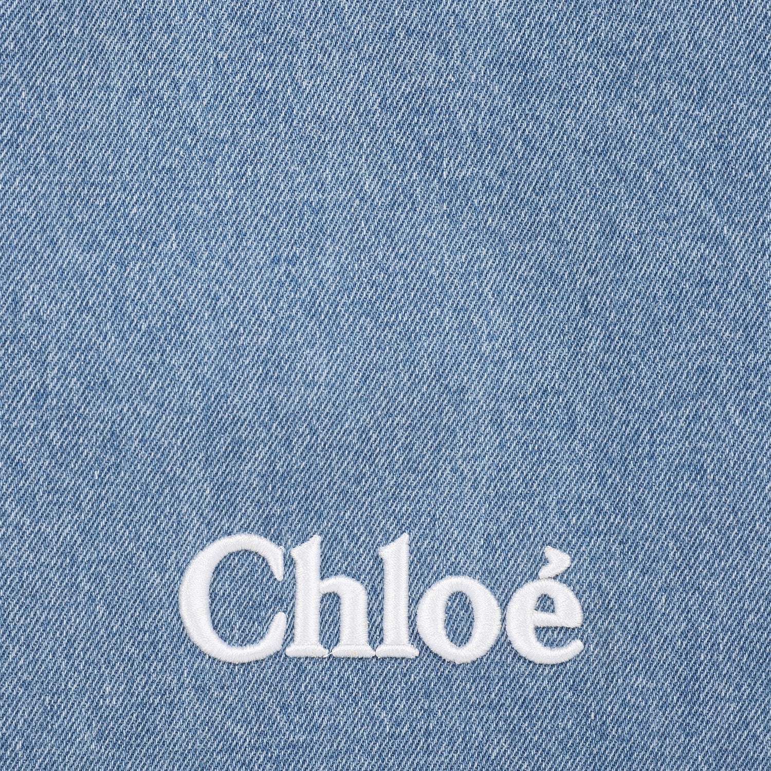 Organic Cotton Denim Changing Bag with Two-Tone Design Chloe
