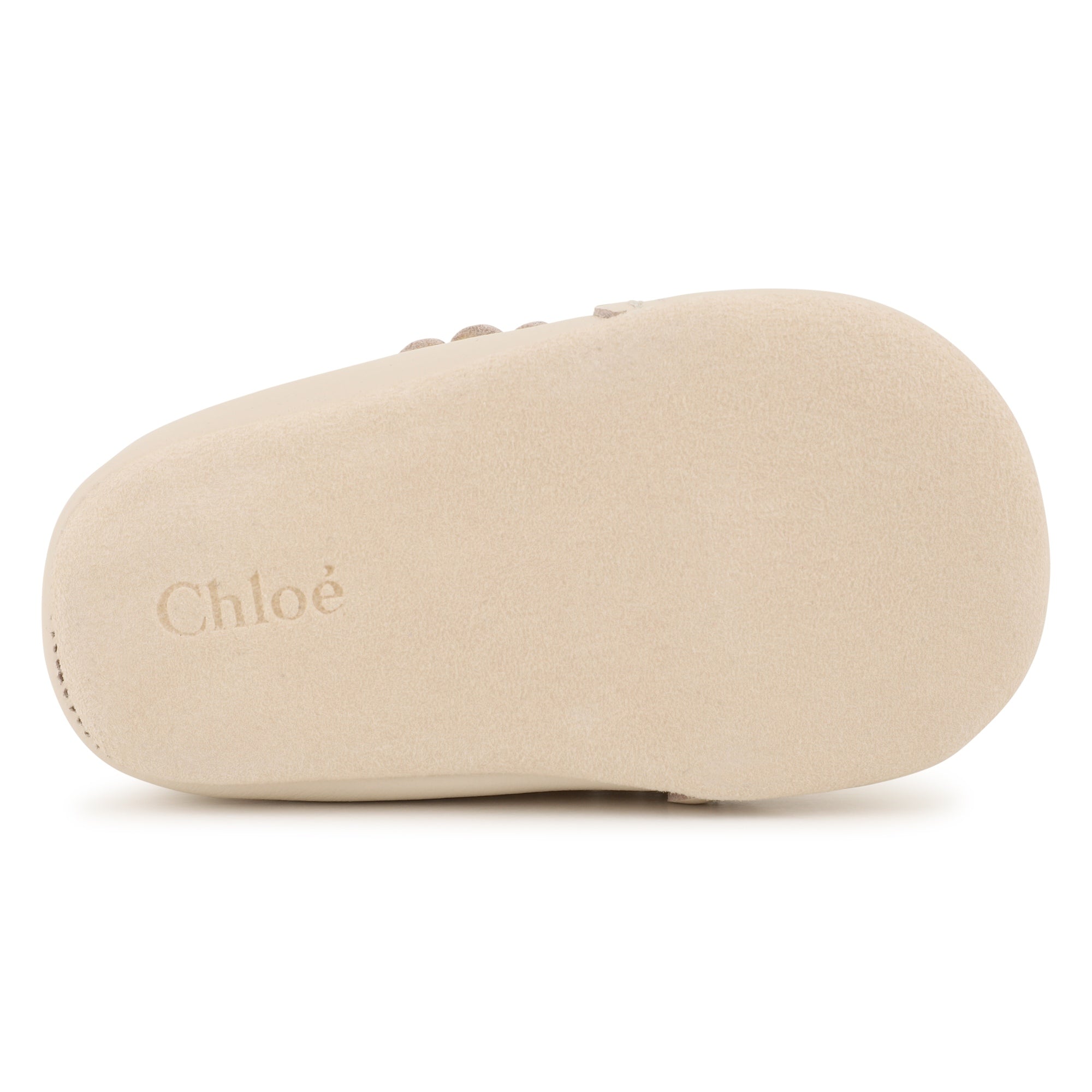 Baby Leather Slippers, Scalloped Edge, Embroidered Logo, Soft Suede Sole, Made In Portugal Chloe