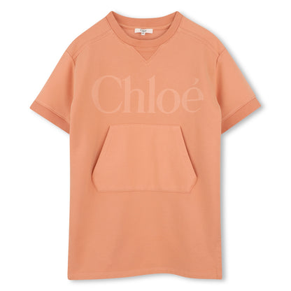 Organic Cotton French Terry Dress with Kangaroo Pocket Chloe