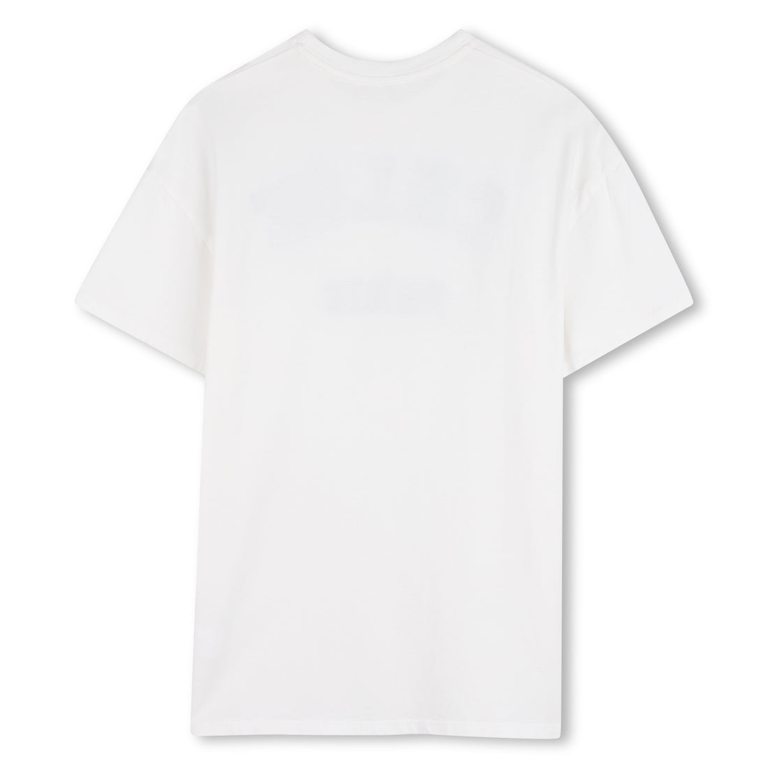 Girls Paris Applique Organic Cotton Dress in White Chloe
