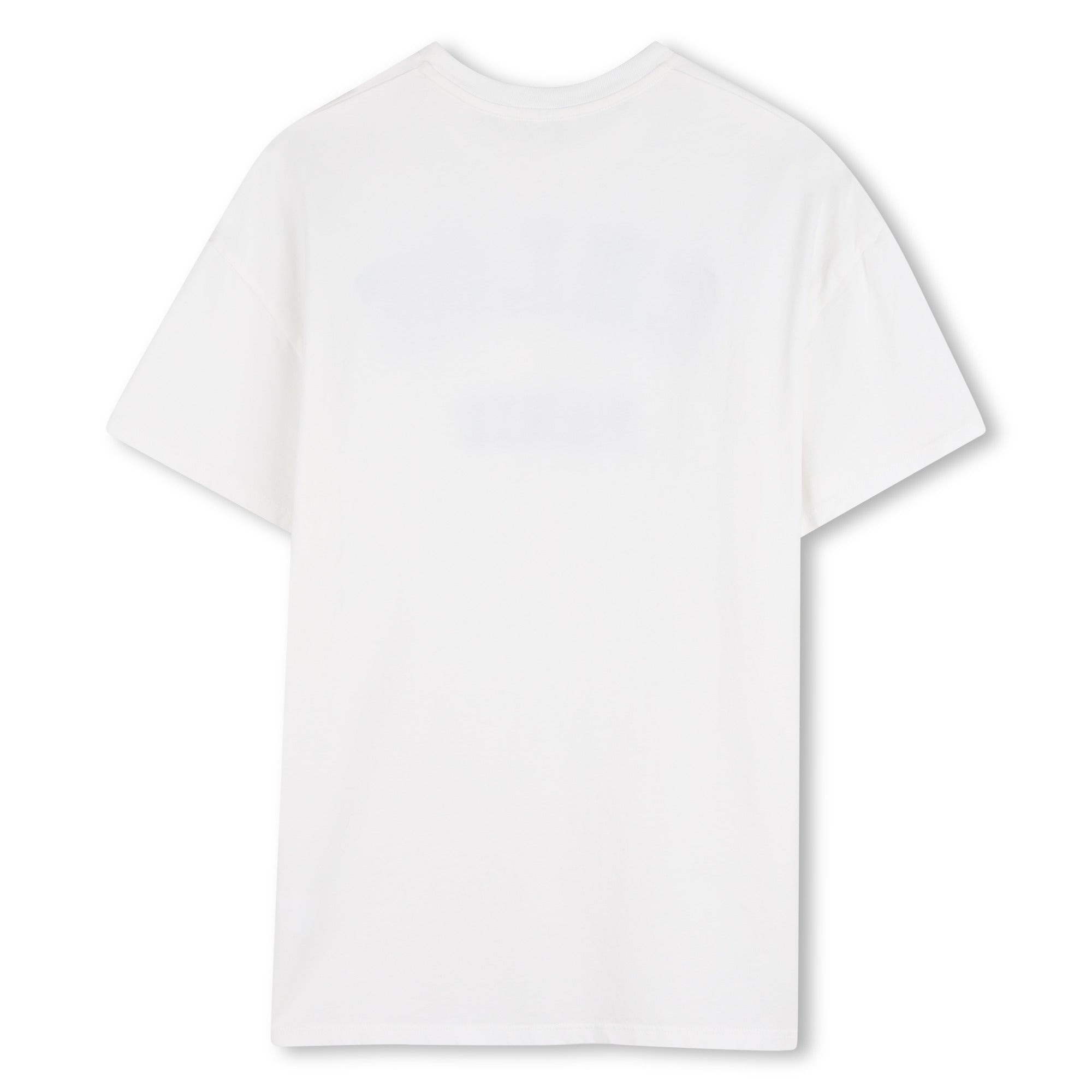 Girls Paris Applique Organic Cotton Dress in White Chloe