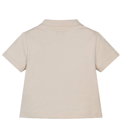 Baby Polo Shirt with Pocket Detail, Beige Emporio Armani