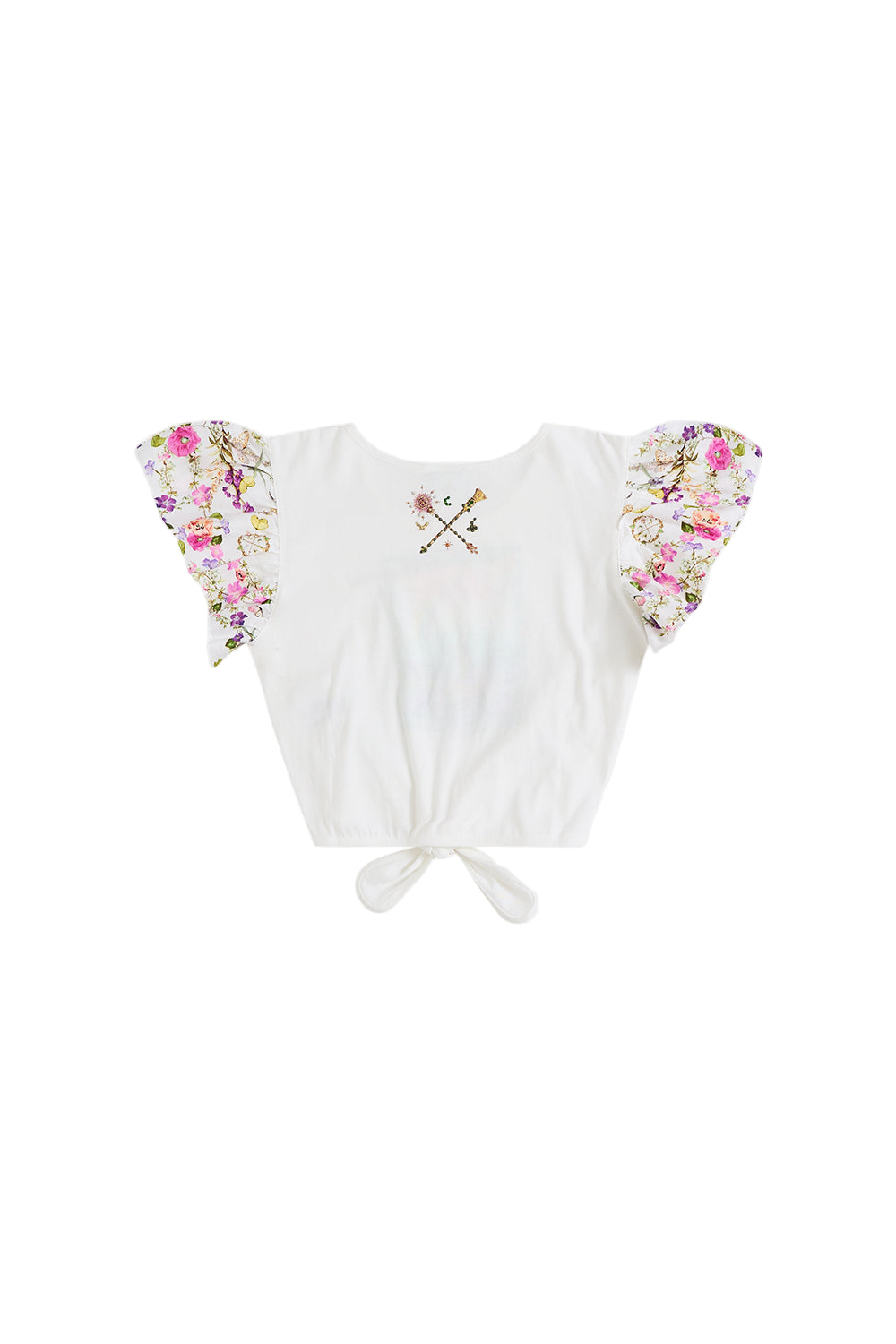 Wicked Munchkinland Kids Cropped Tee With Tie Camilla