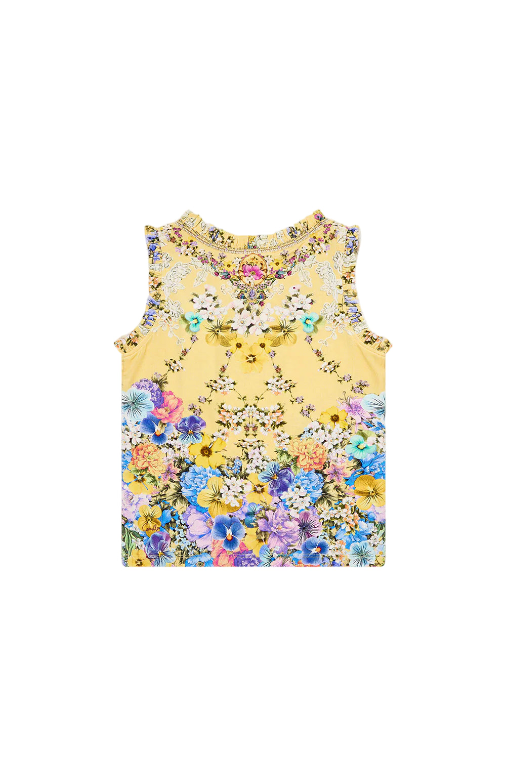 Darling Buds Kids Tank With Frill Edge Camilla