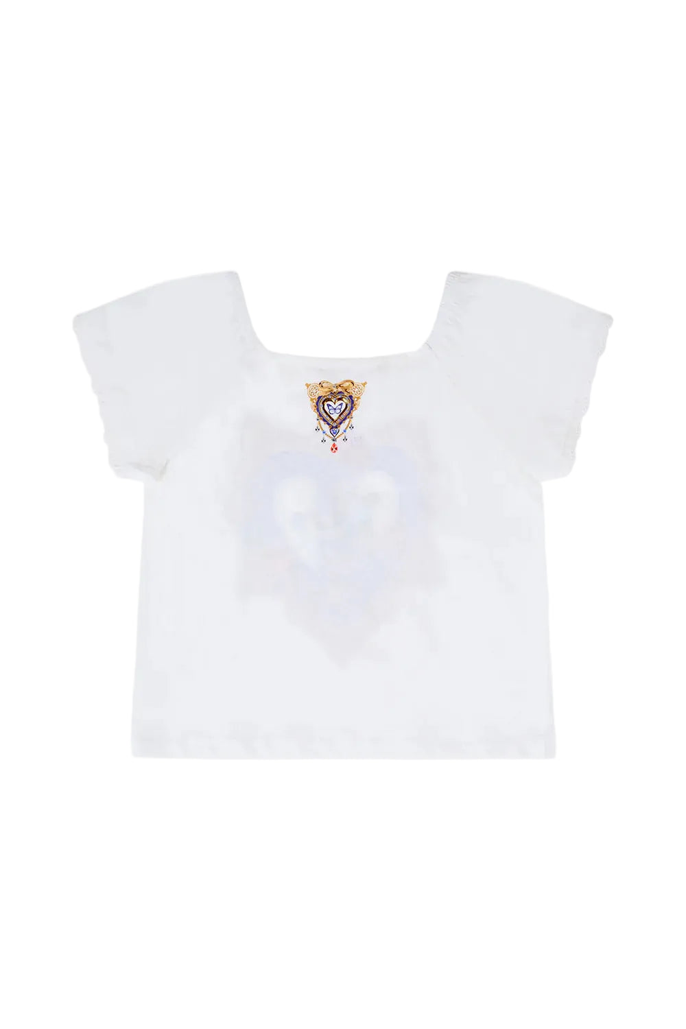 The Pottery Parlour Kids Short Sleeve Square Neck Tee Schoolsoutdesignerkidswear