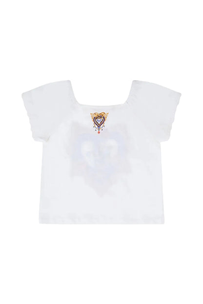 The Pottery Parlour Kids Short Sleeve Square Neck Tee Schoolsoutdesignerkidswear