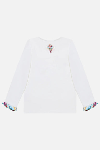 Torero Libertine Kids Long Sleeve Tee With Frill Cuff Camilla