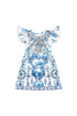 The Porcelain Parlour Kids Embroidered Sleeve Tee Dress Camilla
