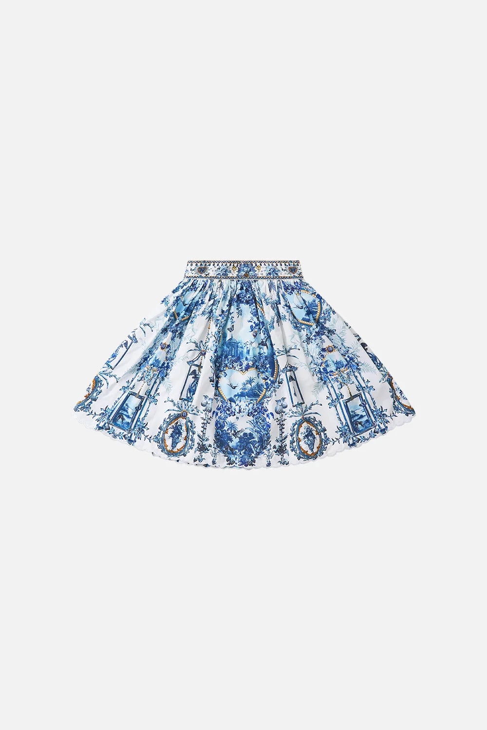 The Porcelain Parlour Kids Gathered A Line Midi Skirt Camilla