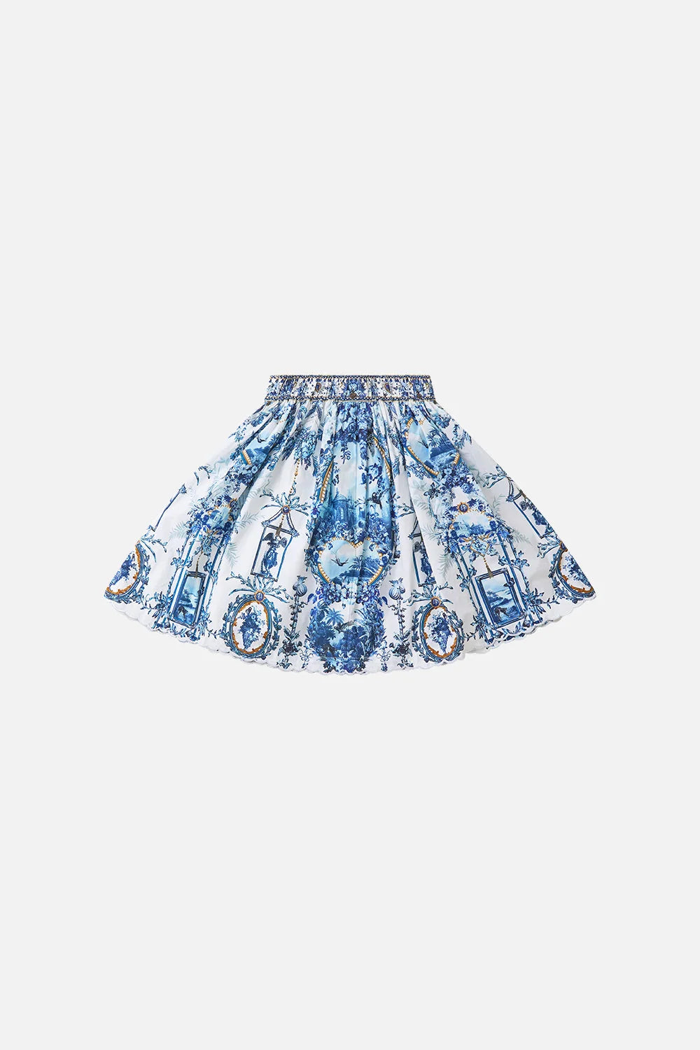 The Porcelain Parlour Kids Gathered A Line Midi Skirt Camilla
