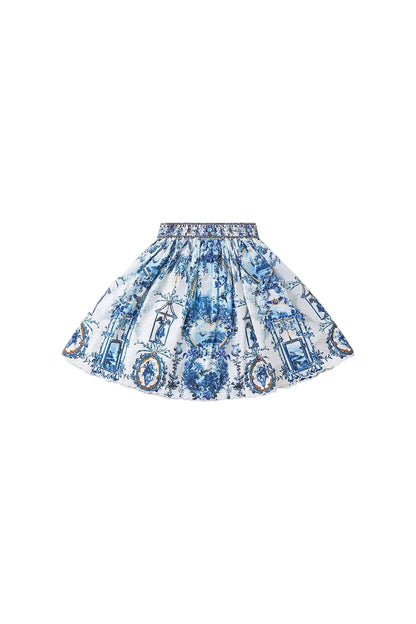 The Porcelain Parlour Kids Gathered A Line Midi Skirt Camilla