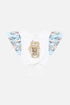Sisi Society Kids Tie Front Crop Tee With Frill Sleeve Camilla
