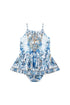 The Porcelain Parlour Babies Jump Dress With Frill Neck Camilla