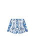 The Porcelain Parlour Boys Mid Length Boardshort With Elastic Waist Camilla