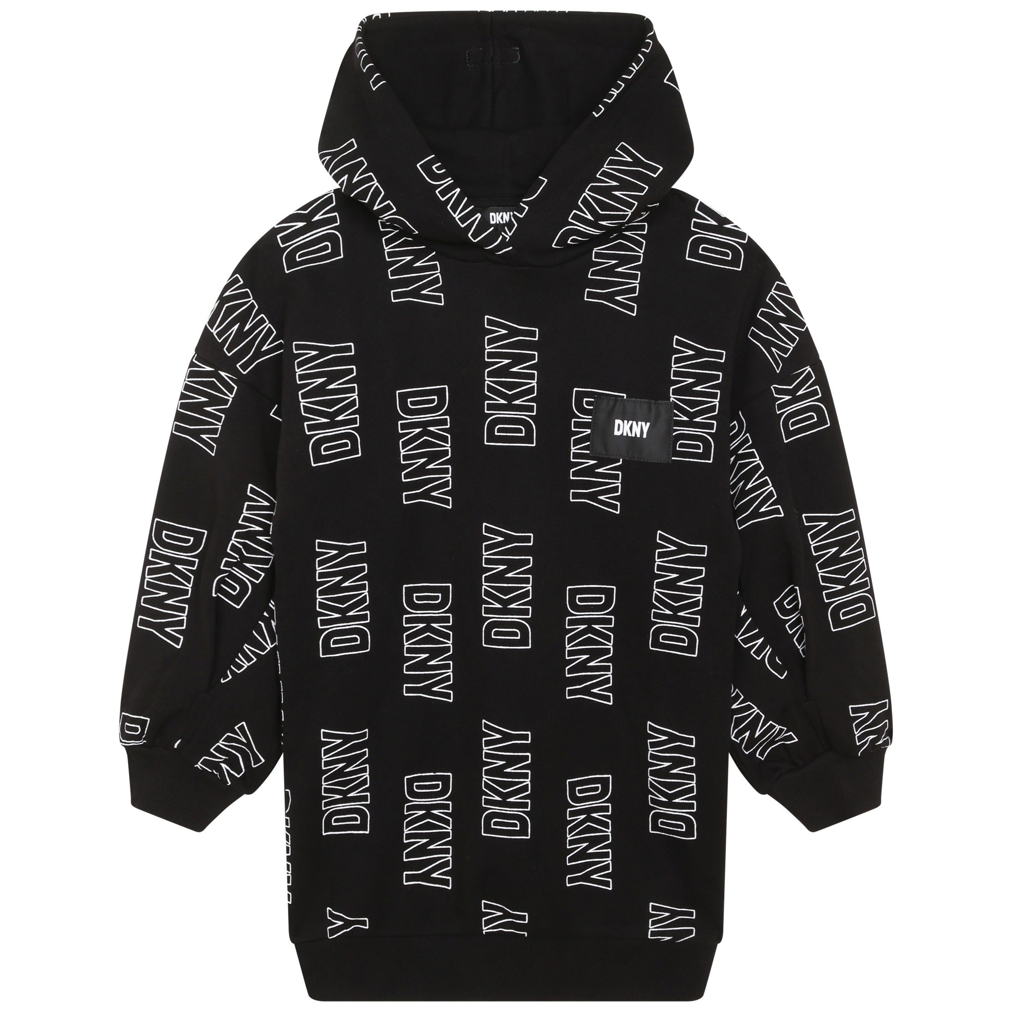 Hooded Cotton Dress DKNY