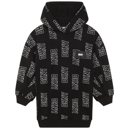 Hooded Cotton Dress DKNY
