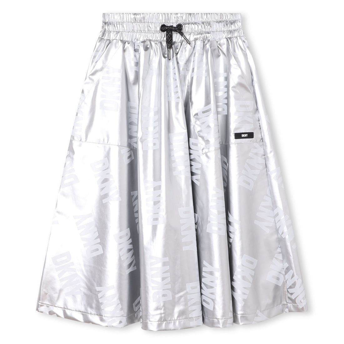 Silver Midi Skirt DKNY
