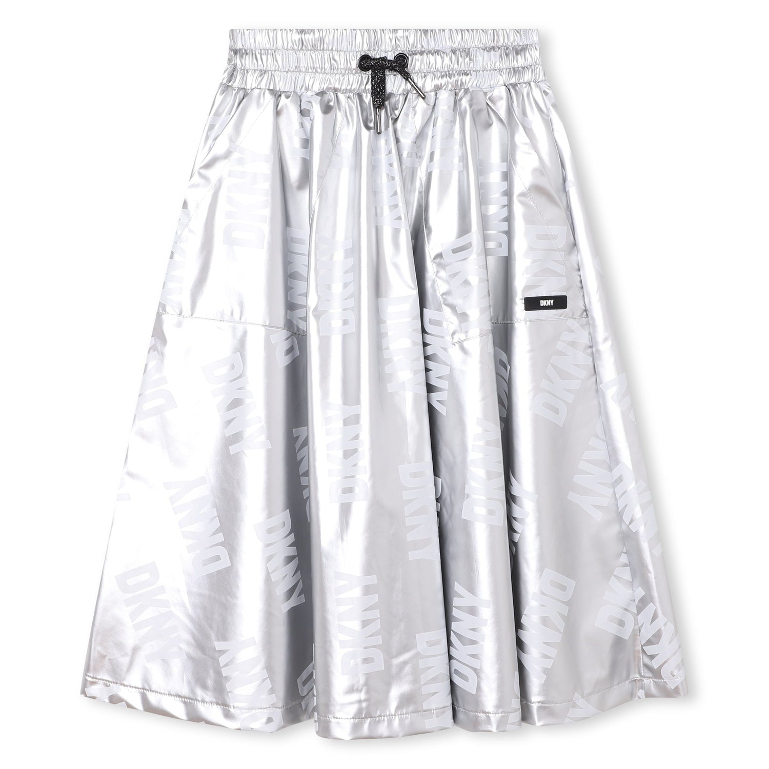Silver Midi Skirt DKNY