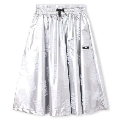 Silver Midi Skirt DKNY
