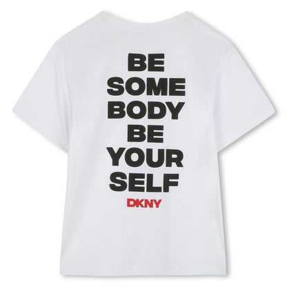 Short-Sleeved T-Shirt with Logo Print DKNY