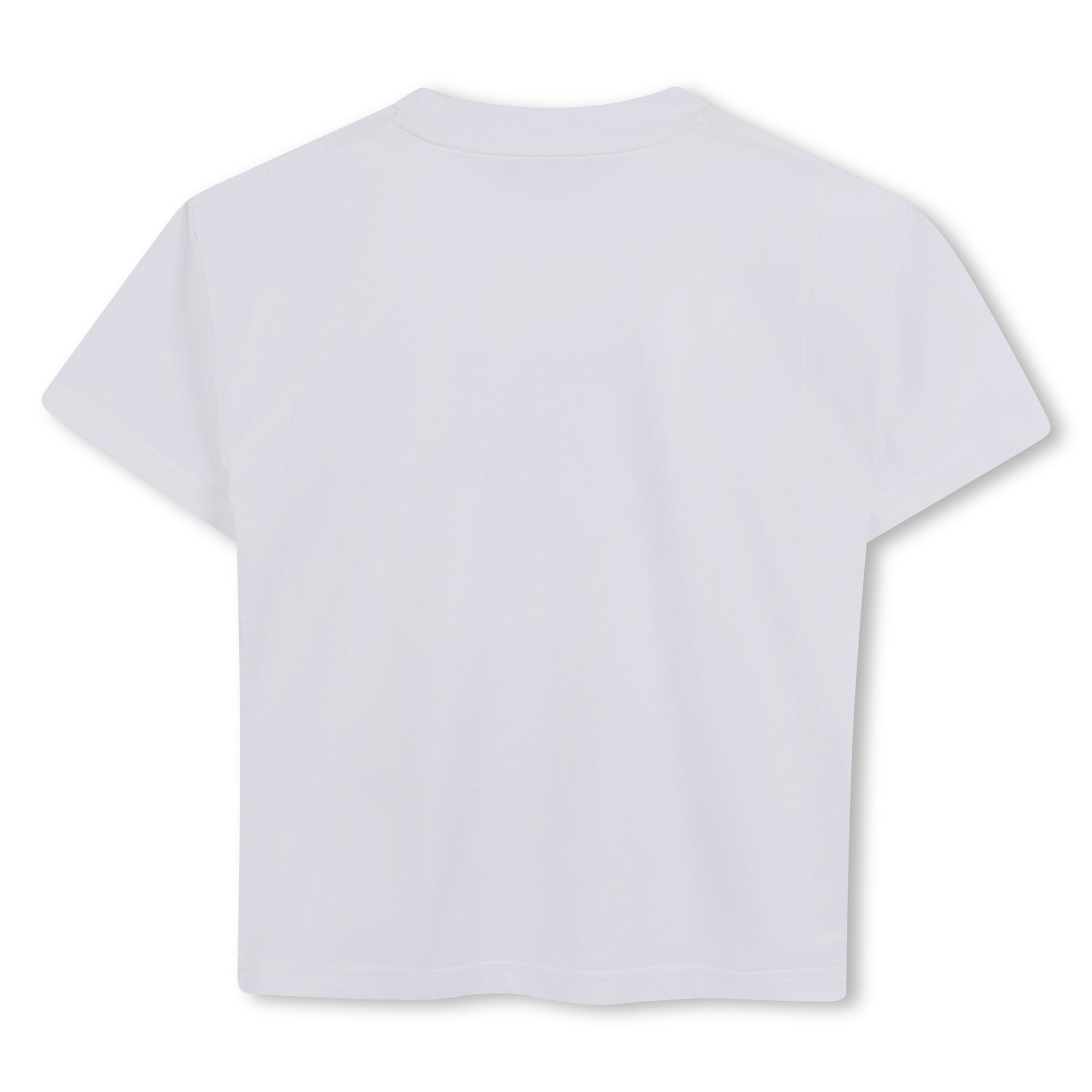 Organic Cotton Short Sleeve T-Shirt with Heart of NY Logo and 2-in-1 Sleeves DKNY