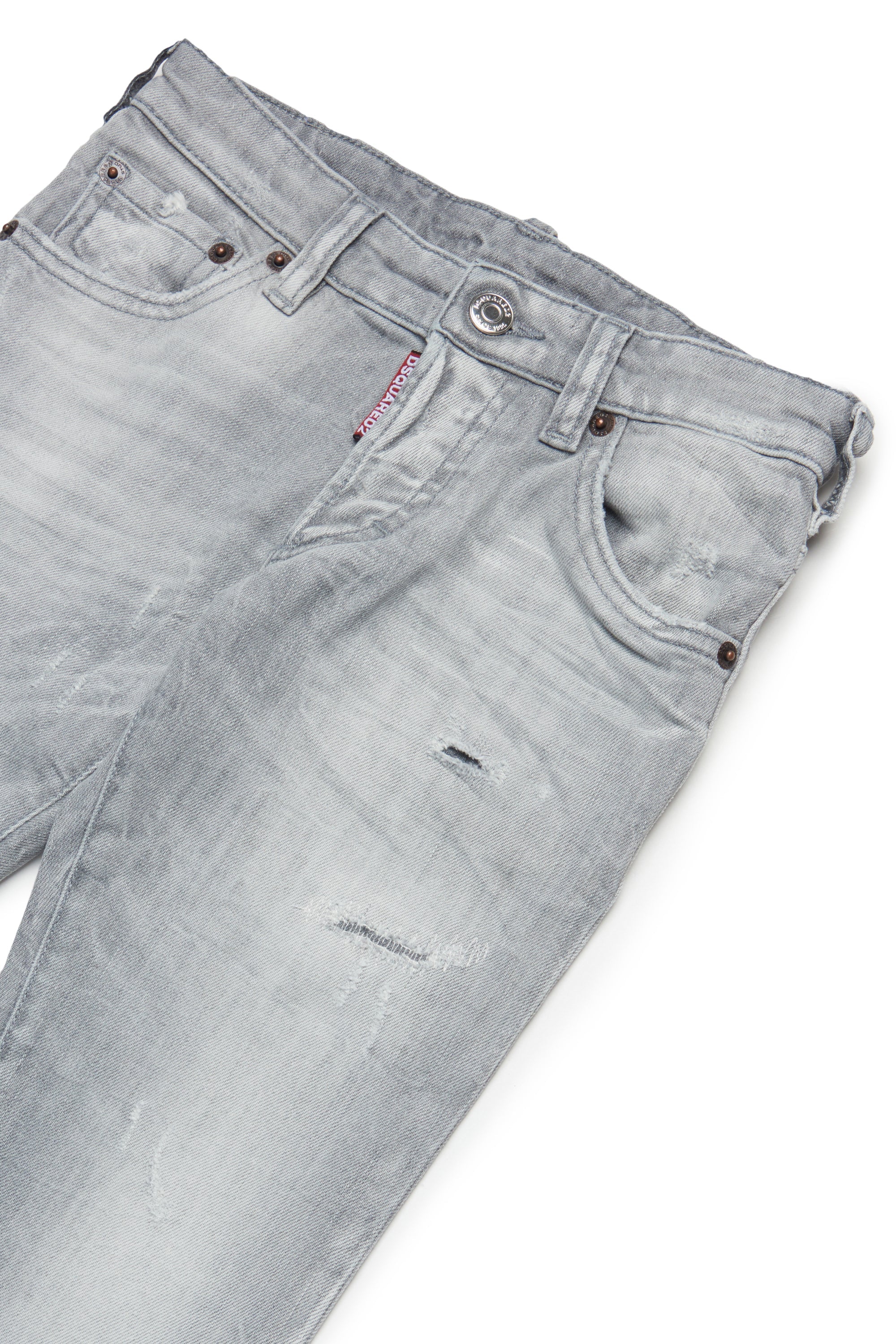 Light Wash Stretch Denim Jeans for Kids Dsquared Kid
