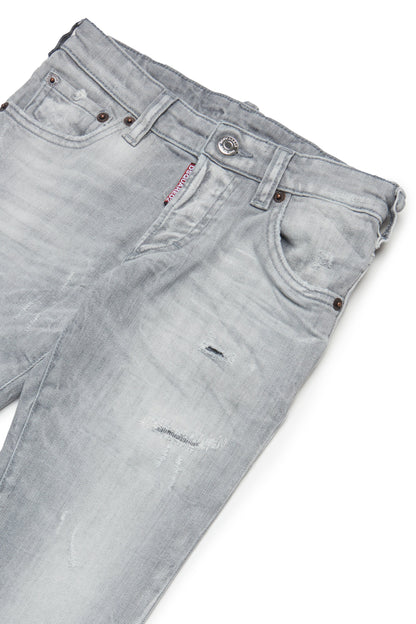 Light Wash Stretch Denim Jeans for Kids Dsquared Kid