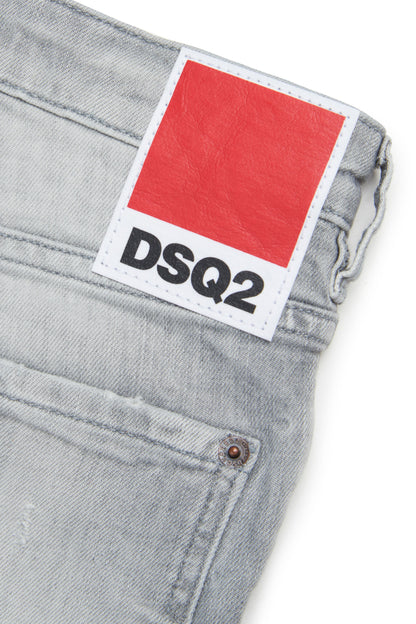 Light Wash Stretch Denim Jeans for Kids Dsquared Kid