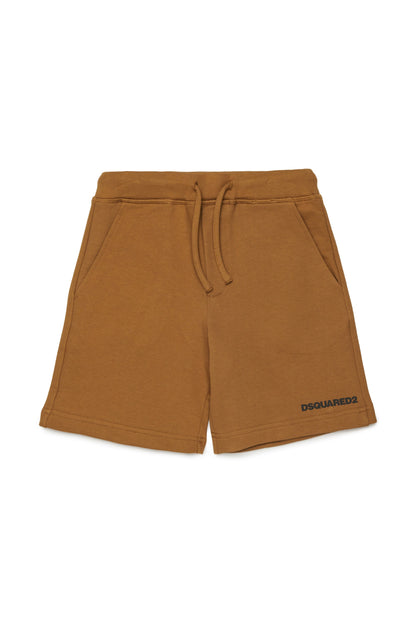 Cotton Jersey Shorts for Kids Dsquared Kid