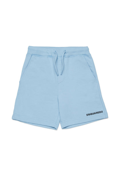 Cotton Jersey Shorts for Kids Dsquared Kid